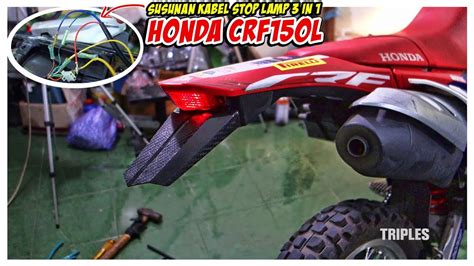 Cara Pasang Stop Lamp 3 In 1 Honda CRF150L Susunan Kabelnya YouTube