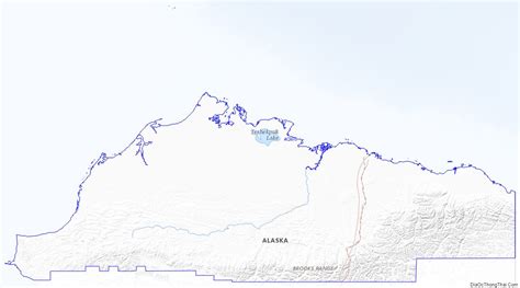 Map of North Slope Borough, Alaska - Thong Thai Real