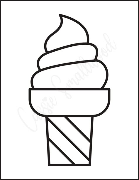 10 Cute Printable Ice Cream Templates Cassie Smallwood