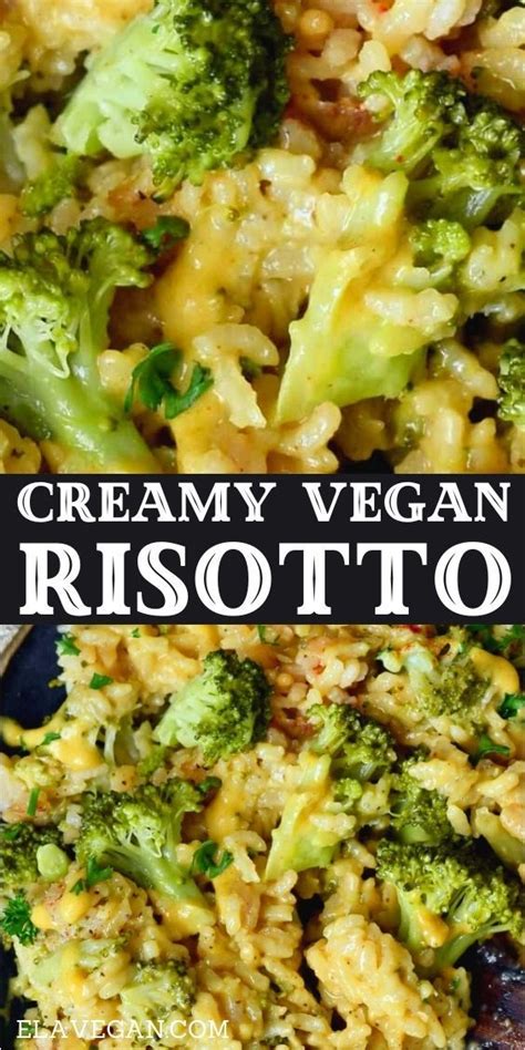 Creamy Broccoli Vegan Risotto