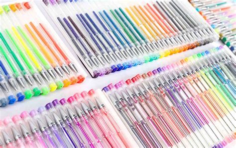 Feela 200 Pack Glitter Gel Pens Set 100 Gel Pen Plus 100 Refills For Adult Ebay