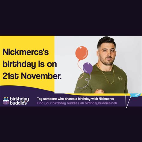 Nickmercs's birthday is 21st November 1990