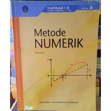 Jual BUKU UNIVERSITAS TERBUKA METODE NUMERIK EDISI 2 Shopee Indonesia