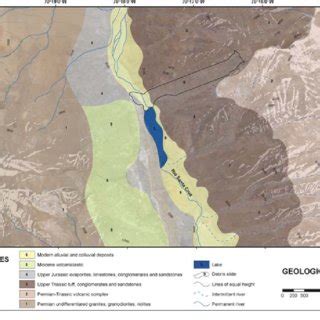 Lithological map of the Santa Cruz river area | Download Scientific Diagram