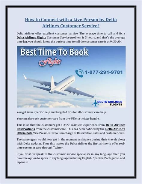 Ppt How To Connect With A Live Person By Delta Airlines Customer Service Powerpoint