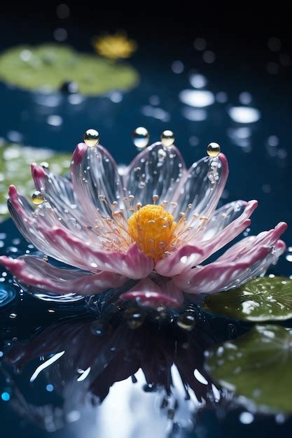 Premium Photo Beautiful Flowers With Water Drops