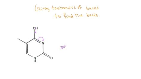 SOLVED The Structures Are Tautomers Of Nucleotide Bases Identify Each