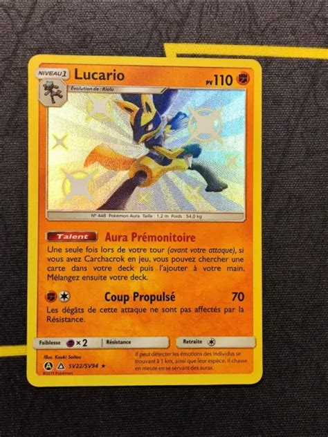 CARTE POKEMON LUCARIO SV22 SV94 SL11 5 Destinées occultes Neuf FR EUR