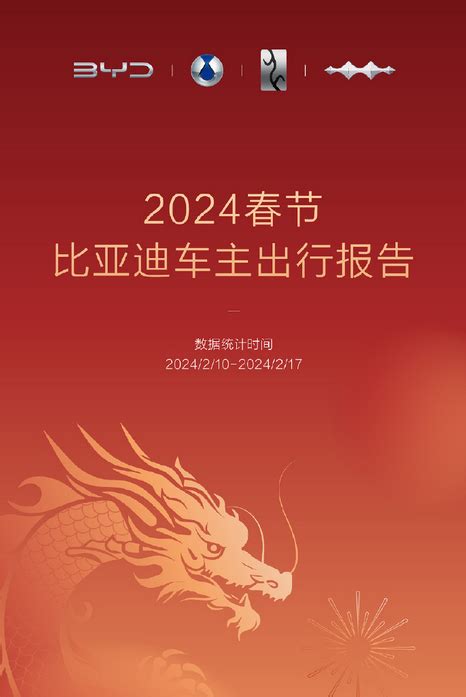 比亚迪2024春节出行报告发布：610万车主共行驶37亿公里 智能汽车 Itbear科技资讯