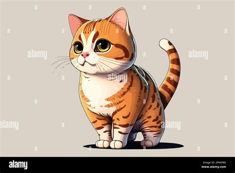 Gato De Cuerpo Completo Personaje De Dibujos Animados Ilustraci N