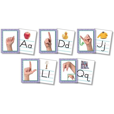 American Sign Language Card Pack Of 26 Nst9082 North Star Teacher