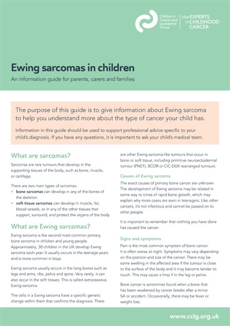 Support And Resources For Ewing Sarcoma Patients Ask The Nurse Expert