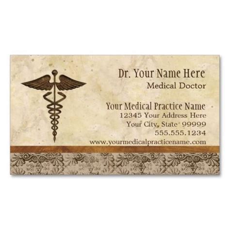 Physician Medical Doctor Practice Medicine Symbol Business Card Zazzle Doctor Medical