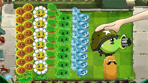 Plants Vs Zombies Gatling Pea Vs Twin Sunflower Vs Winter Melon Vs