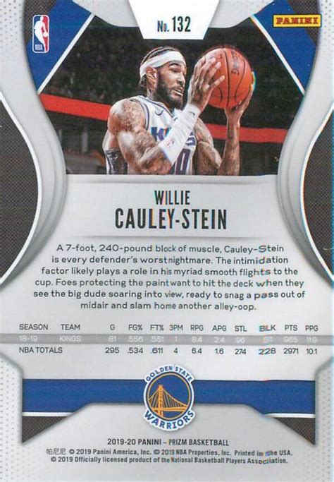 Willie Cauley Stein Panini Prizm Basketball Tcg Bulk Kings