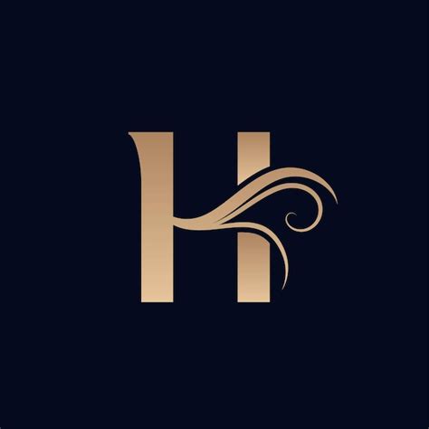 Premium Vector Hair Salon Gold Beauty Women Logo Letter H