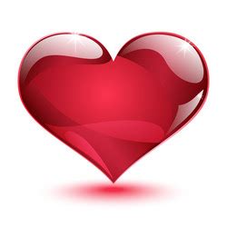 red shiny heart royalty  vector image vectorstock