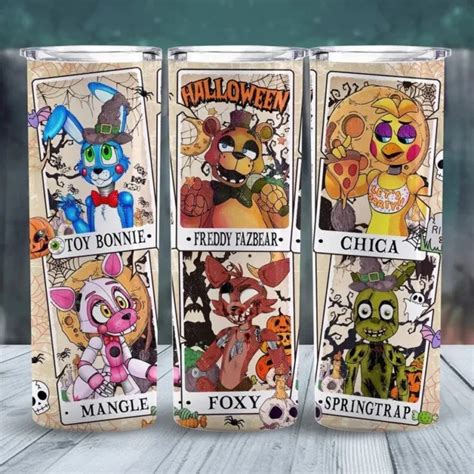 FIVE NIGHTS AT Freddy S Horror Movie Characters Halloween 20oz Skinny