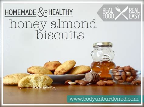 Homemade & Healthy Honey Almond Biscuits | Body Unburdened | Healthy honey, Honey almonds, Almond