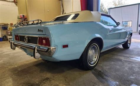 1 Of 300 Blue Convertibles 1973 Ford Mustang Barn Finds