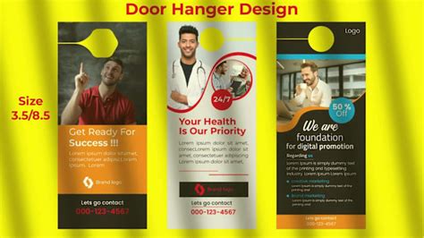 Design Door Hanger Rack Card Postcard Dl Flyer In 24 Hrs By Khgrapix