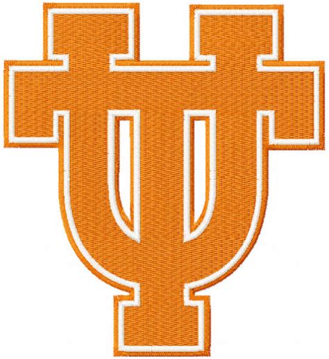 University of tennessee logo embroidery design