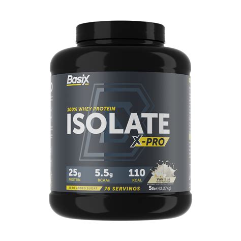 Basix 100 Whey Protein Isolate X Pro Vanilla Whip 5lb Basix Website