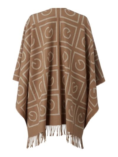 Gant Poncho Aus Wolle Khaki Online Kaufen