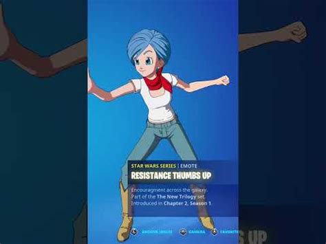 RESISTANCE THUMBS UP BULMA SKIN Showcase With All Fortnite Dances