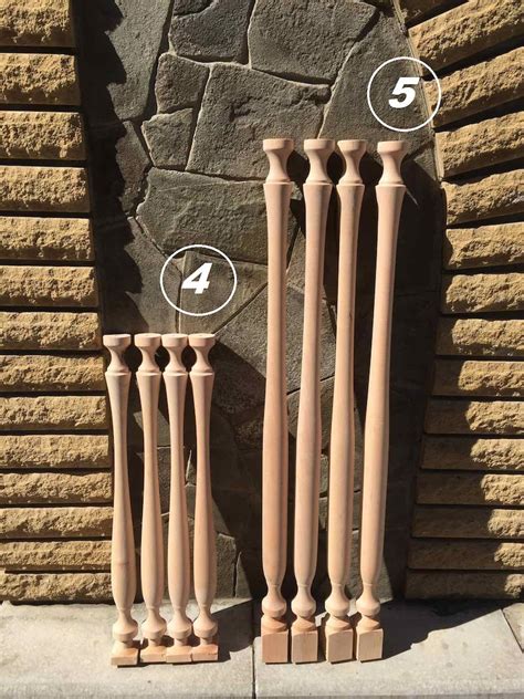 Carved Wooden Balusters for Stairs Wooden Balusters Wooden - Etsy