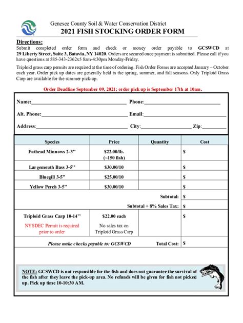 Fillable Online Genesee County Soil Water Conservation District 2022