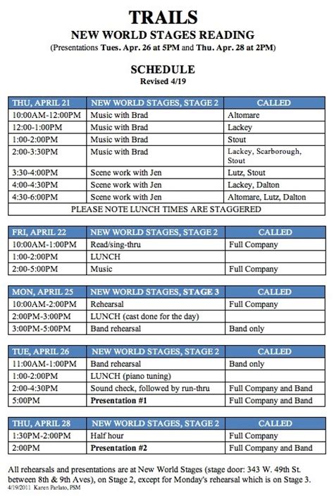 Pm Schedule Telegraph