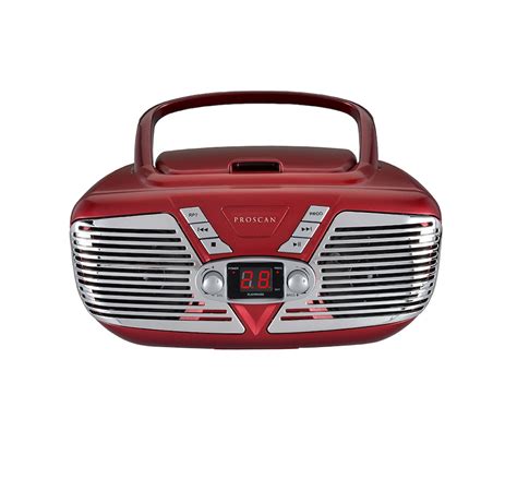 Electronics Speakers And Audio Compact Speakers Proscan Portable Retro Cd Boombox With Amfm