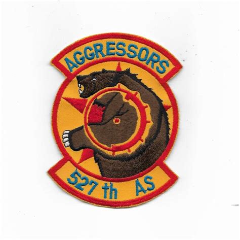 Vintage 527th As Aggressors Patch Us Air Force Embroidered Etsy