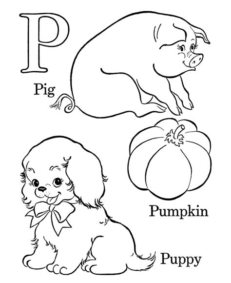 Learning Years Coloring Pages Letters And Objects Coloring Pages