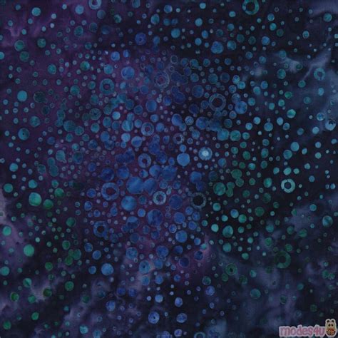 Blue Purple Robert Kaufman Batik Fabric With Dots Modes U