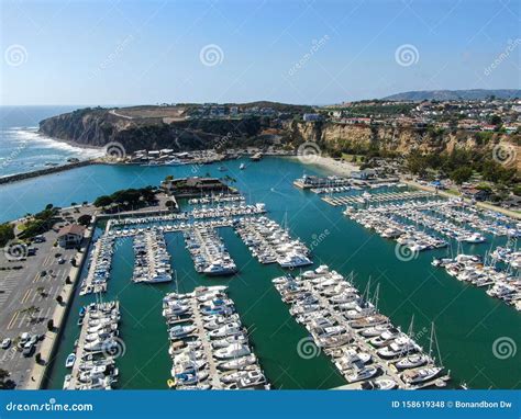 Aerial View of Dana Point Harbor and Her Marina Stock Photo - Image of ...