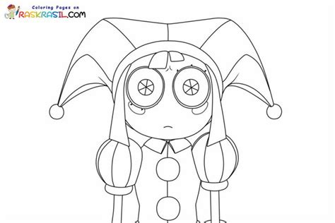 Pomni The Amazing Digital Circus Coloring Page Coloring Pages Cute