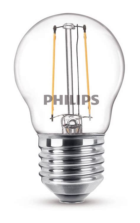 X Philips Led Lamp Kogel Helder W W E Warm Wit Ledlampen