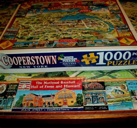 Jigsaw Puzzle 1000 Pieces Cooperstown New York Baseball Hall Of Fame ...