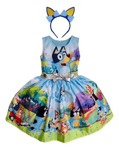 Vestidos Disfraz Beb Ni A Bluey Bingo Cachorrita Fiesta Cumplea Os