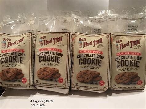 Bobs Red Mill Chocolate Chip Cookie Mix Case Of 4 22 Oz Exp 04 2019