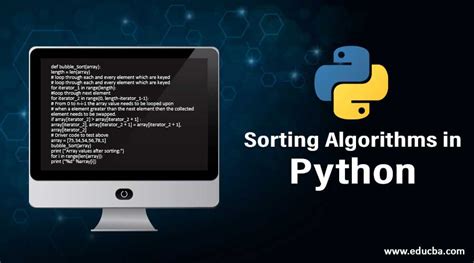 Sorting Algorithms In Python Top 6 Sorting Algorithms In Python