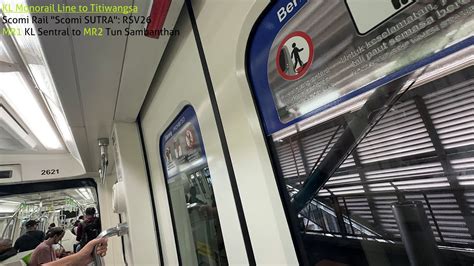 Brickfields Depot View Rapidkl Monorail From Kl Sentral To Tun