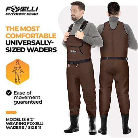 Snapklik Foxelli Neoprene Chest Waders Camo Hunting Fishing