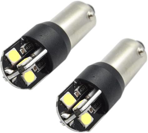 Amazon Ruiandsion 2pcs BAY9S LED Bulbs White 6V 3030 8SMD LED