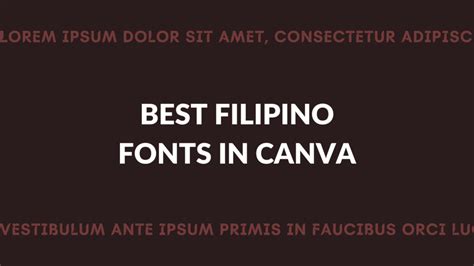 Best Filipino Fonts In Canva Canva Templates