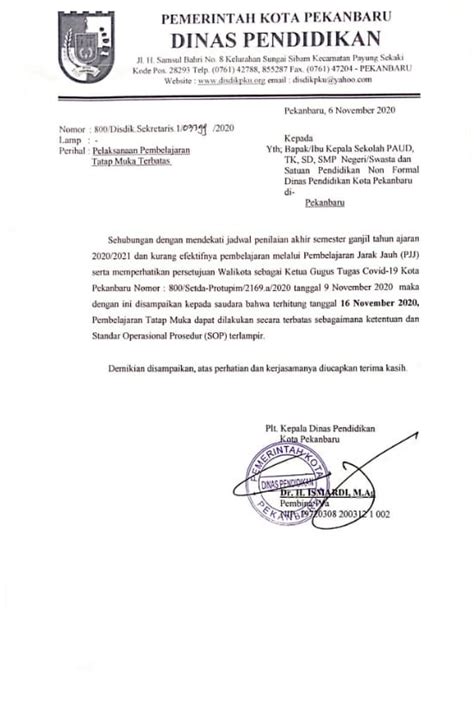 Detail Contoh Surat Plt Kepala Sekolah Koleksi Nomer