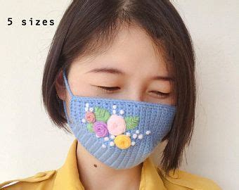 Bohemian Face Mask Crochet Pattern Crochet Flower Mask Etsy