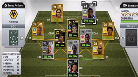 Fifa 13 Awesome Colombian Squad Builder Ultimate Team Youtube